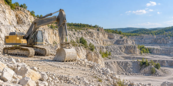 Excavator Pumps in Severe Duty: Record the Conditions — editorial illustration; not application or diagnostic evidence.