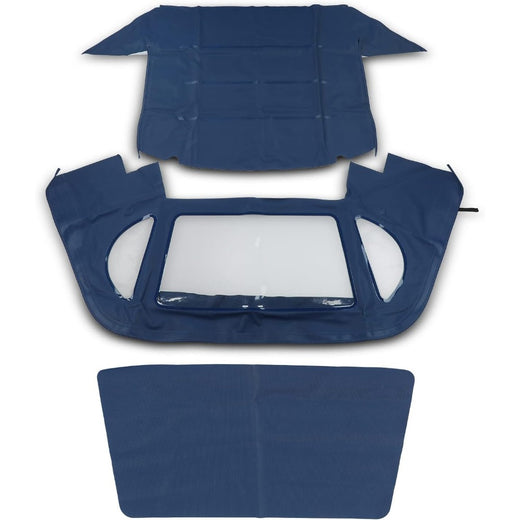 Blue Convertible Soft Top 0129-BLUE-GERMAN for Mercedes-Benz SL500 SL600 SL320 - KUDUPARTS