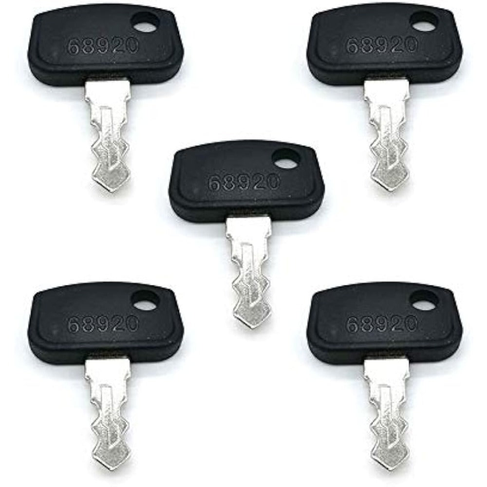 4pcs 68920 Ignition Key for Kubota Buggy RTV 500 900 B26 BX1860 BX2360 ZD321 ZD323 Cart Truck Tractor Mower - KUDUPARTS