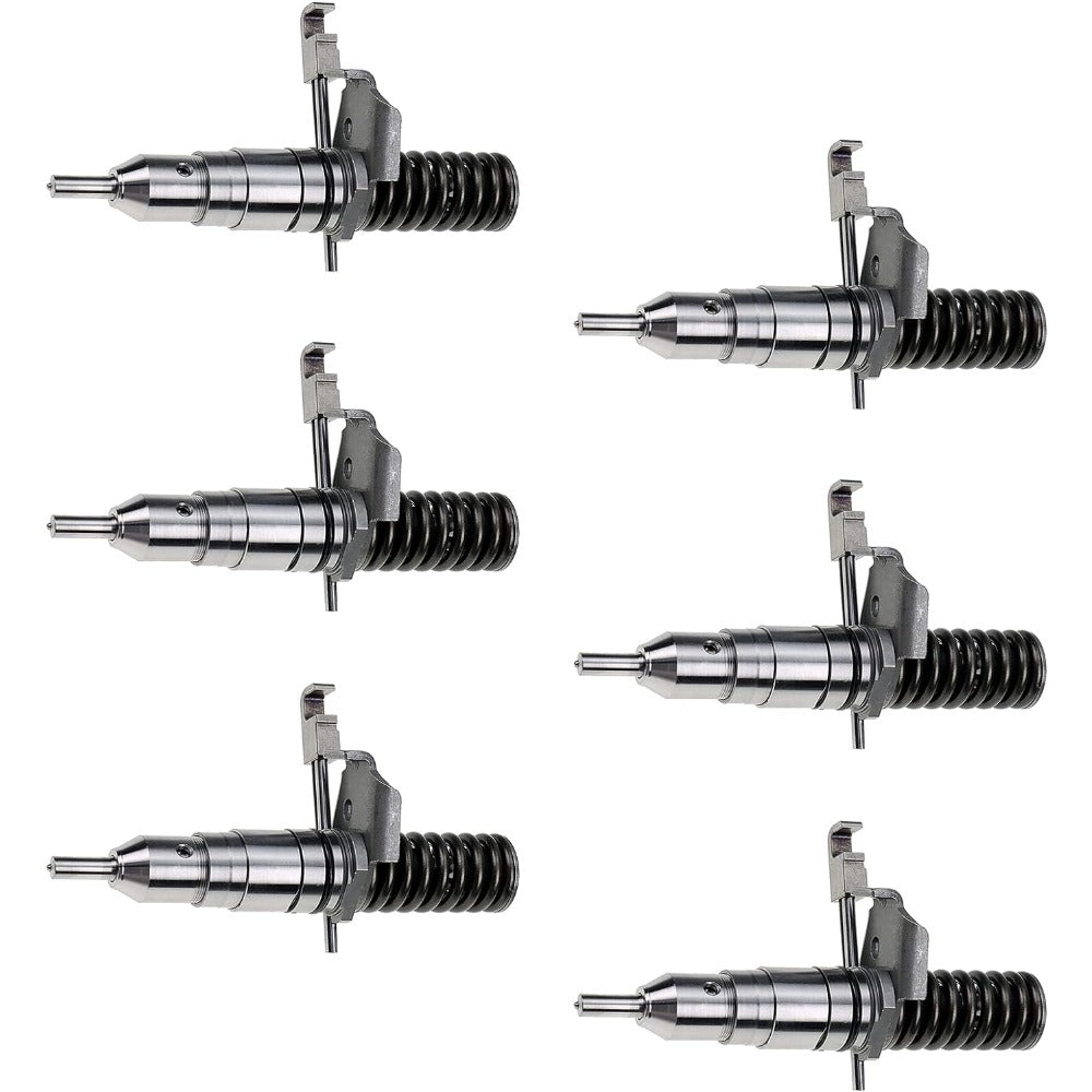 6 Pcs Fuel Injector 127-8207 for Caterpillar CAT Engine 3116 Paving Compactor CS-563 CP-563 CB-434 - KUDUPARTS
