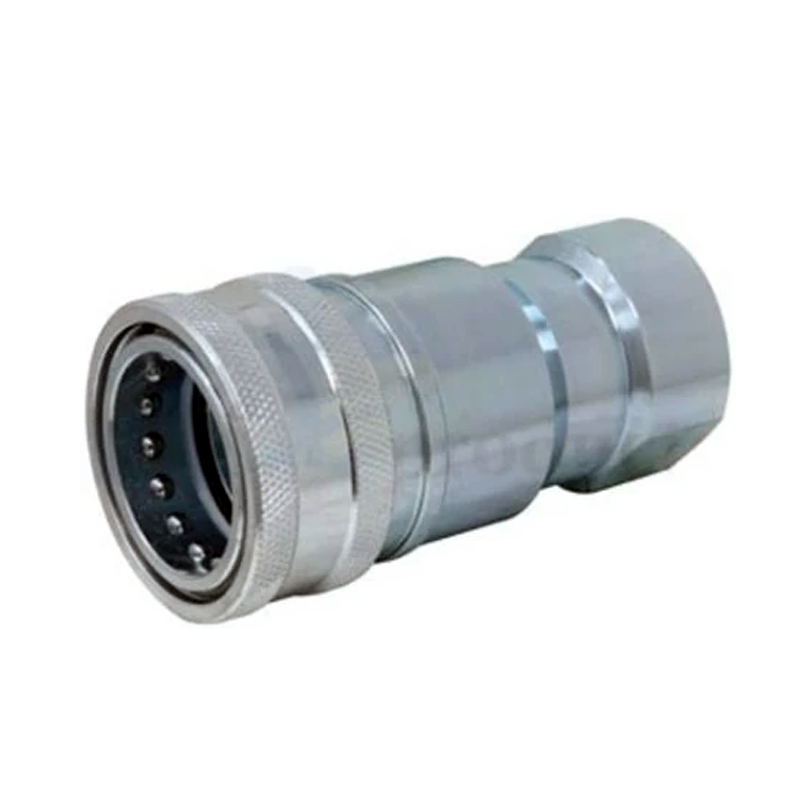 1"-11-1/2 Aftermarket Parker 6601-16-16 Valved Hydraulic Quick Coupler for Excavator Roller Crane - KUDUPARTS