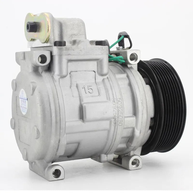 10PA15C A/C Compressor 161-3632 305-0323 for Caterpillar CAT Engine 3176C 3196 3456 Excavator 345B 345BL 365B 385B 385BL - KUDUPARTS