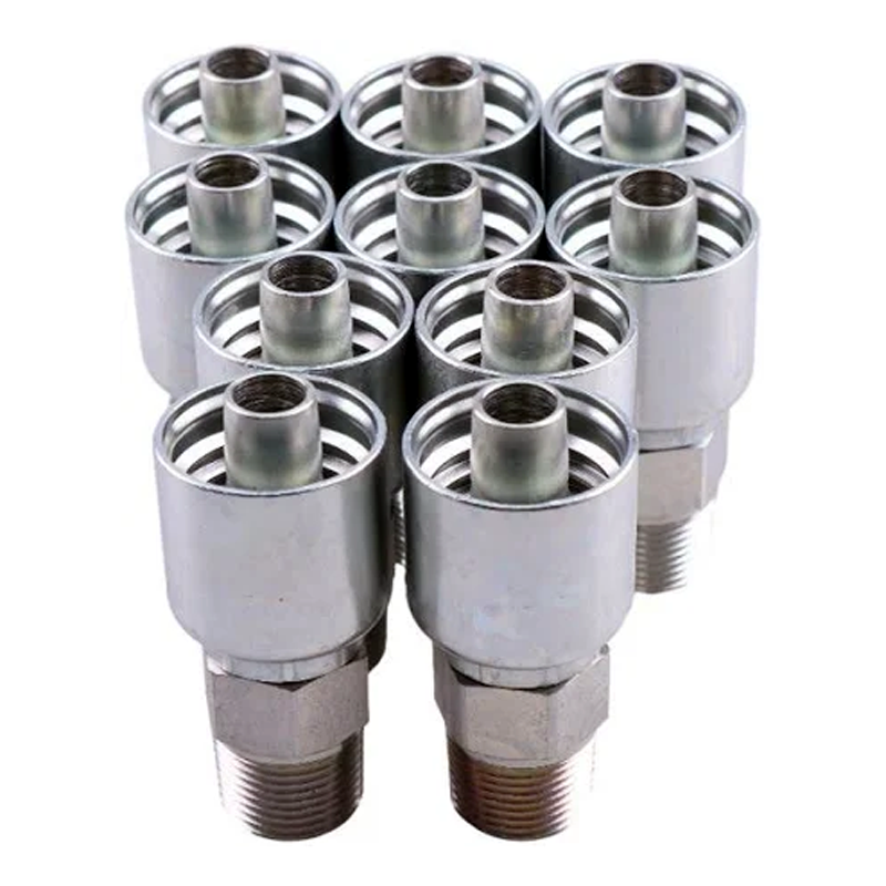 10PCS Hydraulic Hose Fitting With 12 Male NPT 10143-8-8 for Parker - KUDUPARTS