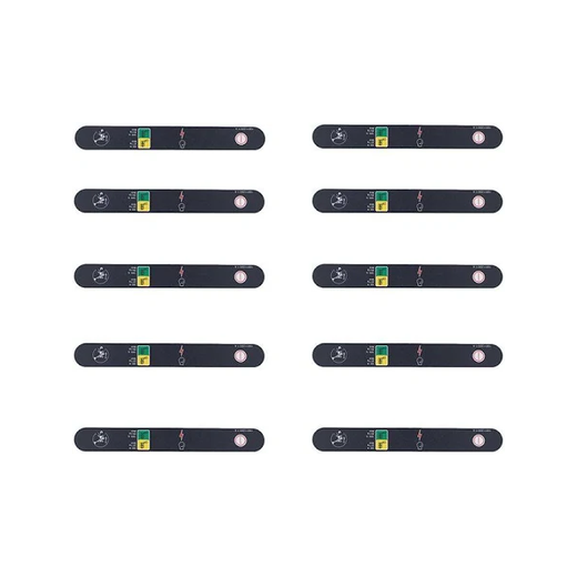 10 PCS Stop Decal 1001122611 for JLG Boom Lift 1250AJP 340AJ 1350SJP - KUDUPARTS