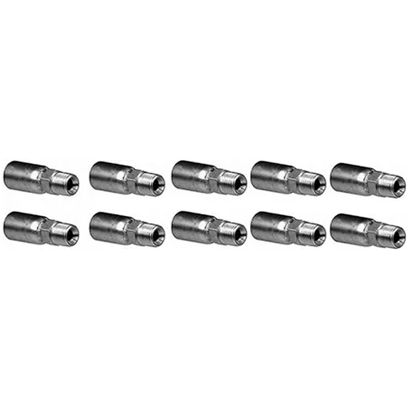 10 Pcs Hydraulic Hose Fitting With 1/2" NPT Male MP-08-08 for Parker - KUDUPARTS