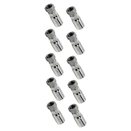 10 Pcs Hydraulic Hose Fitting With 5/8" Thread FJX-08-10 for Parker - KUDUPARTS