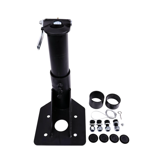 12"-17" Adjustable 5th Wheel to Gooseneck Adapter Hitch for Camper RV - KUDUPARTS