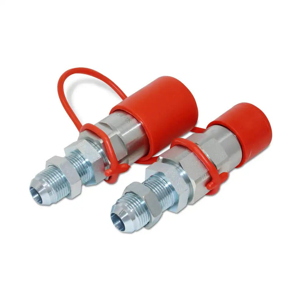 #12 JIC Flat Face Hydraulic Quick Connect Coupler for Bobcat 7753 773 863 873 963 - KUDUPARTS