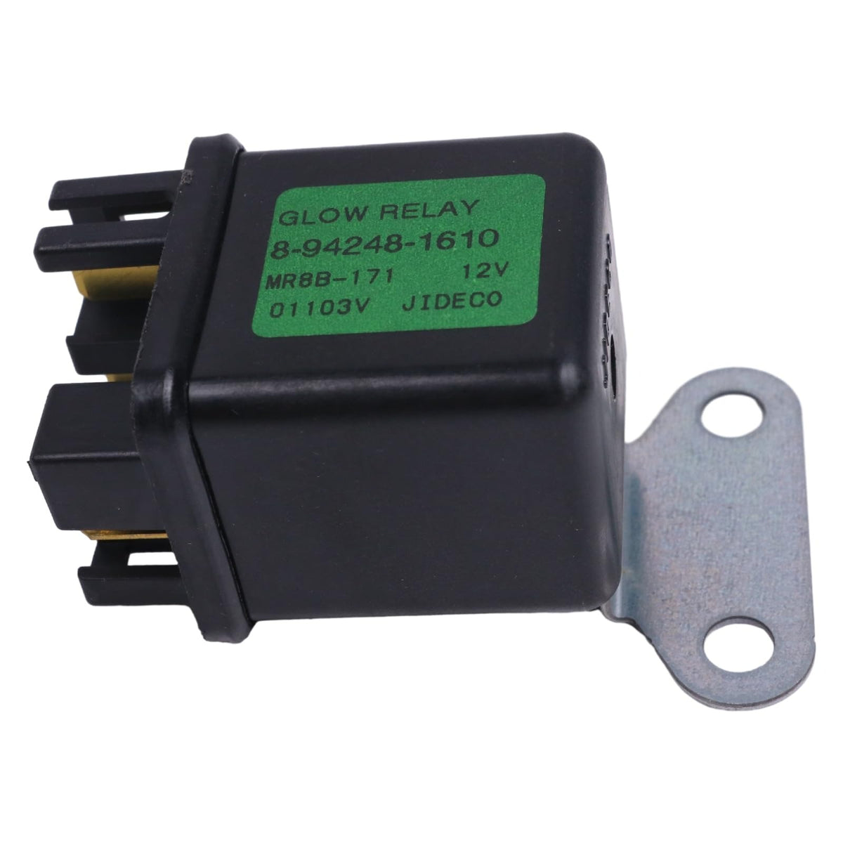 12V Glow Plug Relay 16415-65600 16415-65602 for Kubota Engine D722 D902 D905 D1105 V3300 Replace Part Number:16415-65600, 1641565600, 16415-65602, 1641565602 Fit for Kubota Engine:D722, D9 - KUDUPARTS