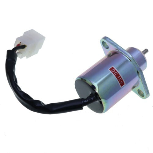 12V Shutdown Solenoid 6684035 6680532 6962165 for Kubota Engine D1105T Bobcat Backhoe Loader BL275 B100 B200 B250 - KUDUPARTS