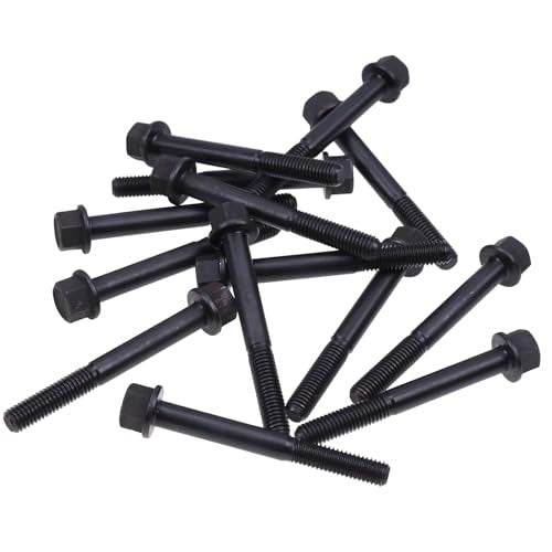 14Pcs Cylinder Head Bolt 6652587 for Kubota Engine D750 Bobcat Excavator 320 220 Skid Steer Loader 313 543 - KUDUPARTS