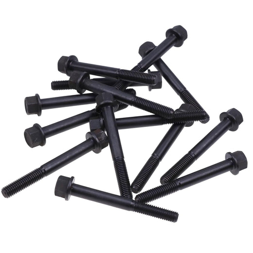 14Pcs Cylinder Head Bolt 6652587 for Kubota Engine D750 Bobcat Excavator 320 220 Skid Steer Loader 313 543 - KUDUPARTS