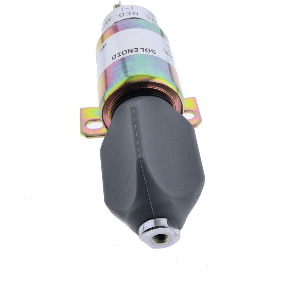 Fuel Shutoff Solenoid 1751-12E7U1B1S5A for Cummins Caterpillar CAT Excavator E70B E320 - KUDUPARTS