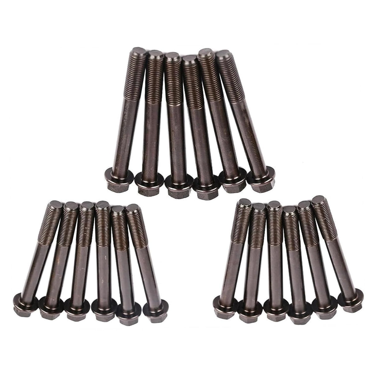 18Pcs Cylinder Head Bolt 19013-03450 for Kubota Engine V2403 V2203 V2003 - KUDUPARTS