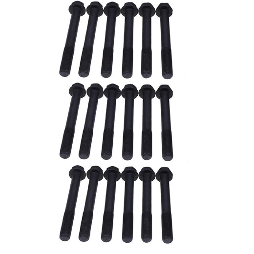 18Pcs Cylinder Head Bolt 25-15024-00 for Kubota V1505 Carrier CT491 CT4-91-TV CT4.91 Engine - KUDUPARTS