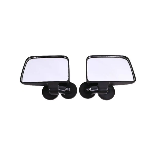1 Pair Rubber Coated Magnetic Side Mirror 03RVM0001BBK for Kubota John Deere Forklift Tractor - KUDUPARTS