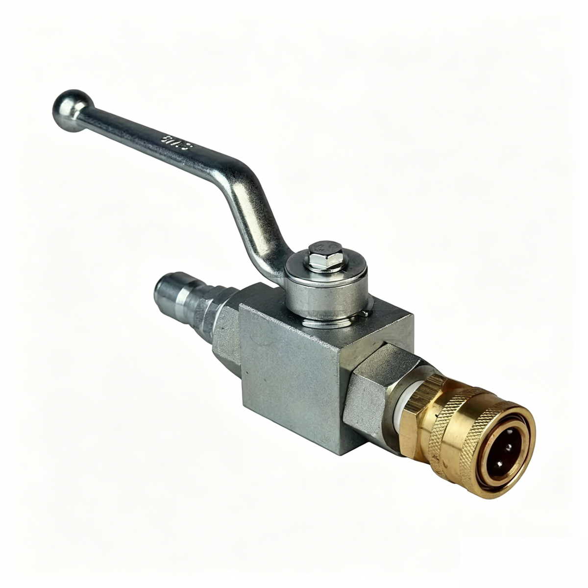 3/8" 7250 PSI High Pressure Steel Ball Valve BKH-38-NPT-1123-QCP for Washer - KUDUPARTS