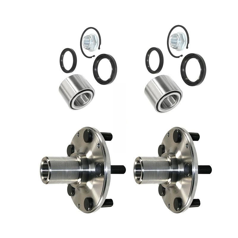 2 Sets Front Wheel Hub and Bearing Kit 513248 930-502 for Subaru Forester Impreza Excludes Legacy - KUDUPARTS