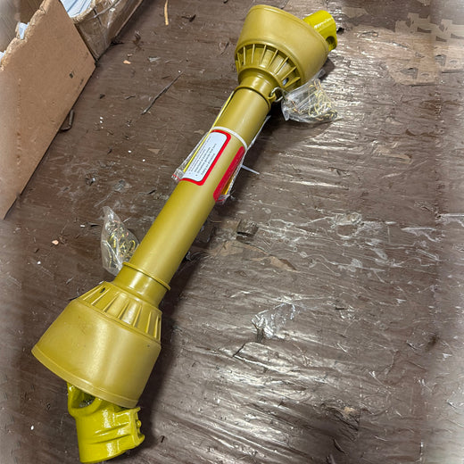 PTO Drive Shaft 1 3/8 Inch 6 Spline End T1 47 to 69 Inch Yellow for Tractor(Ship to US Only.) - KUDUPARTS