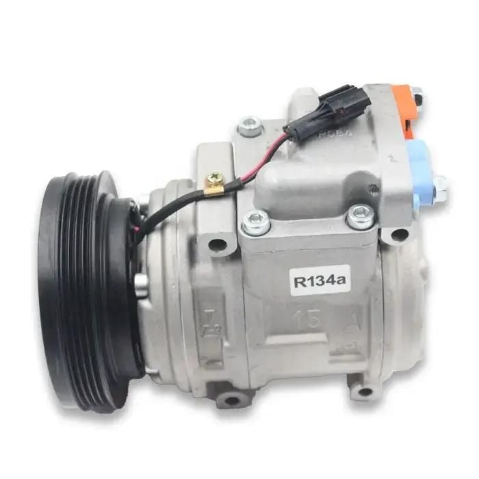 10PA15C A/C Compressor 2208-6013B for Doosan Loader DL200 DL220 DL250 MEGA160 MEGA200-V Excavator DX140LC S150LC-7B SOLAR130LC-V - KUDUPARTS