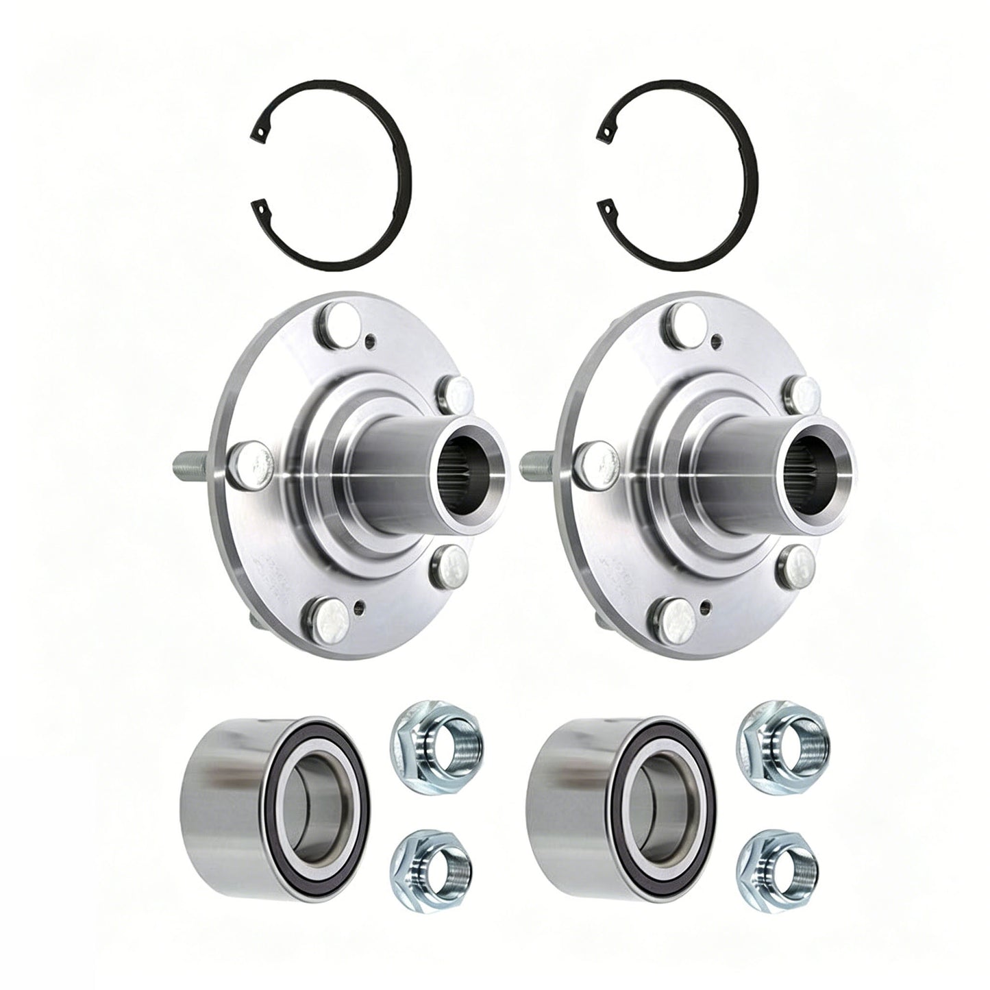 2 Sets Front Wheel hub and Bearing Driver LSSPK627 LS7469 for Honda Civic 2006-2011