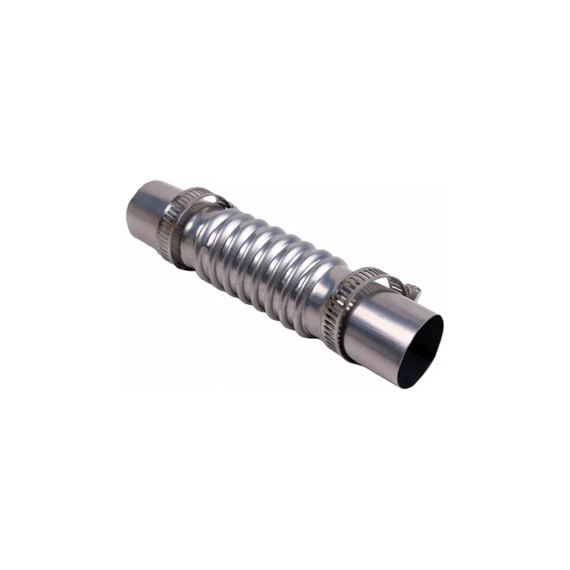 24mm Exhaust Pipe Tube Straight Connector with Clamp for Webasto Eberspacher Air Heater - KUDUPARTS