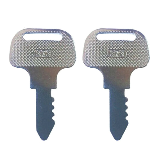 2 PCS 373 Ignition Key 55364-41180 for Kubota Tractor F2000 F2100 F2100E F2400 FZ2100 FZ2400 - KUDUPARTS