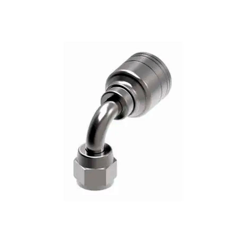 2PCS Crimp Fitting With 3/8" Female JIC 06Z-666 for Parker Weatherhead - KUDUPARTS