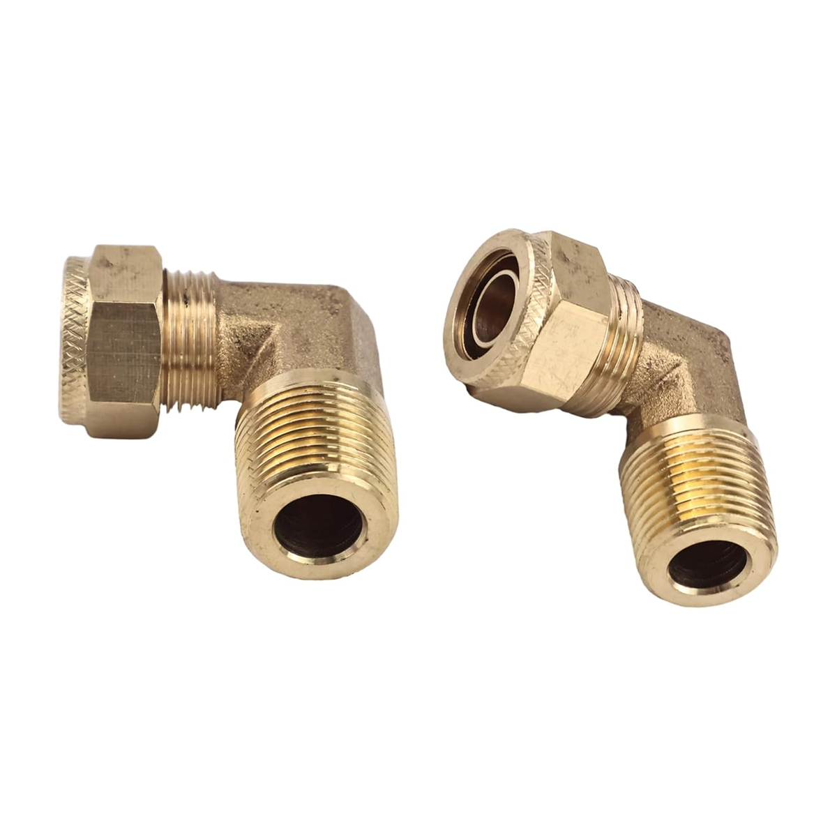 2 Pcs Elbow Assembly 203-60-31100 for Komatsu Excavator PC100-6 PC120-2 PC130-6 PC150-5 PC190LC-8 PC200-6S - KUDUPARTS