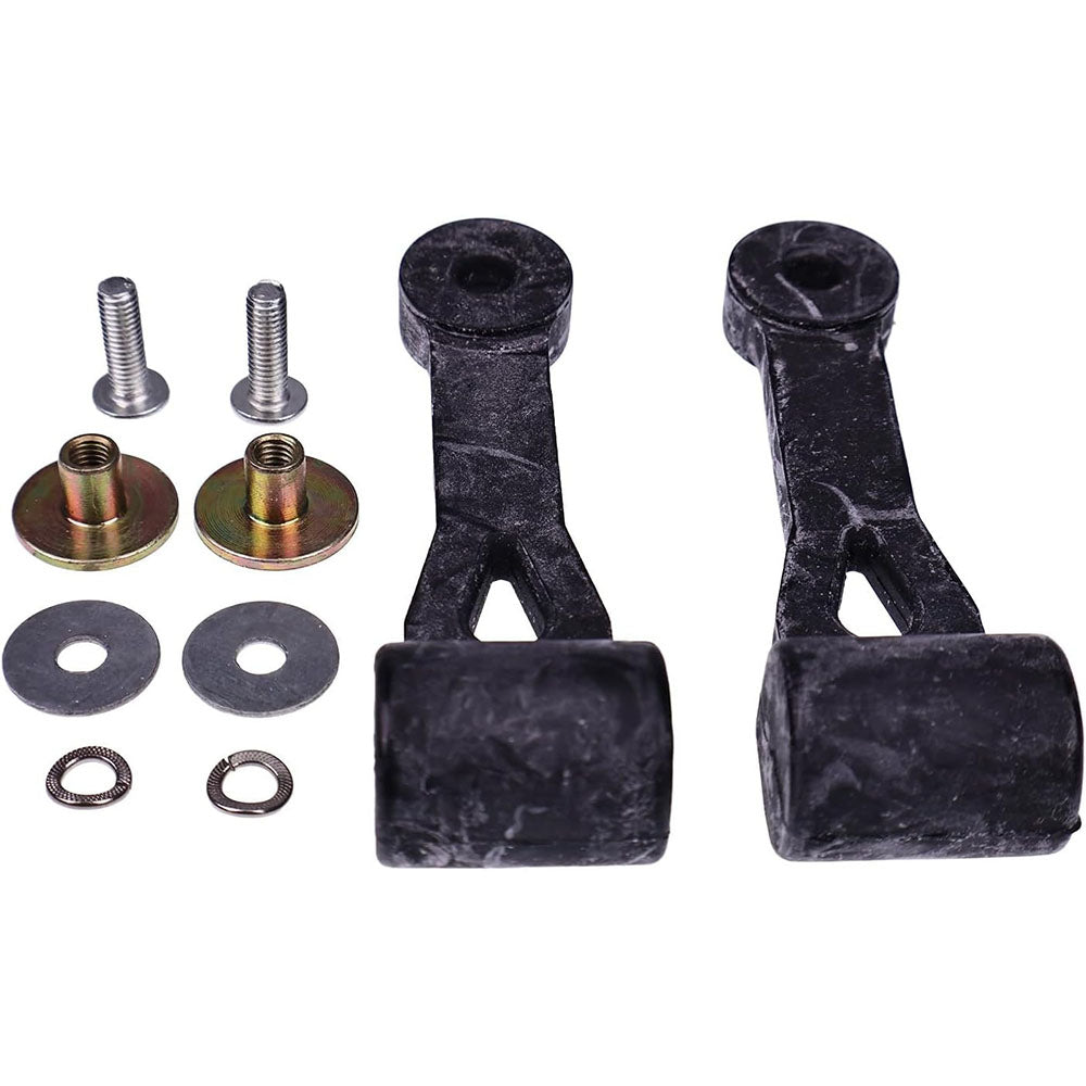 2 Pieces Bagger Latch With Hardware 532109808 109808 for Husqvarna Poulan Sears Murray Troy-Bilt Airens Cub-Cadet MTD Craftsman - KUDUPARTS