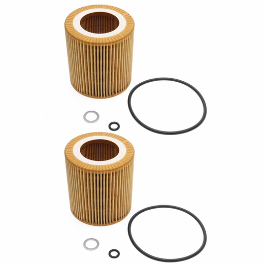 2 Pieces Oil Filter 11 42 7 541 827 for BMW 128i 135i 325i 328i 330i 335i 525i 528i 530i 535i 640i 740i X3 X5 X6 Z4 - KUDUPARTS