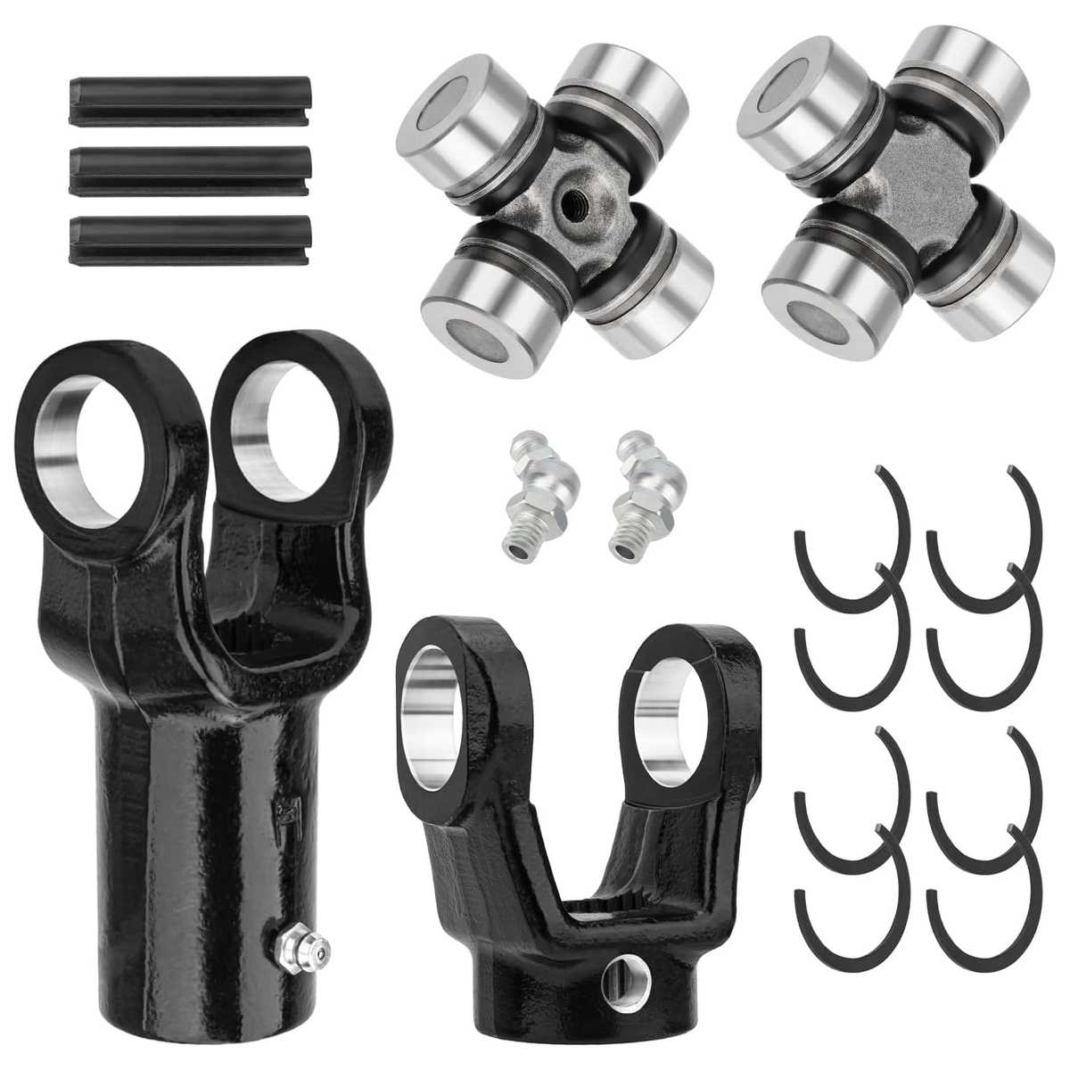 2 Side Front Prop Shaft Yoke & U-Joint 3235502 3260133 2203704 for Polaris ATV UTV Ranger 700 - KUDUPARTS