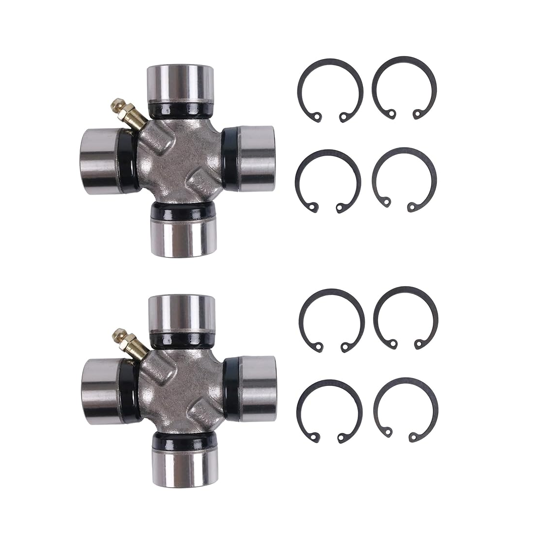2 Universal Joints 865496A01 865493A01 18-6406 for Mercury Mercruiser Sterndrive Alpha I Gen II Bravo Vazer - KUDUPARTS