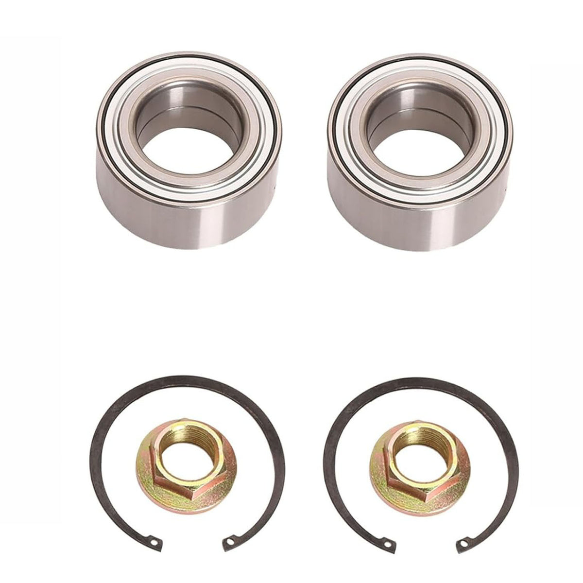 2 Sets Front Wheel Hub and Bearing Repair Kit NT510118 44600-T2F-A01 for Honda Accord Acura TLX - KUDUPARTS