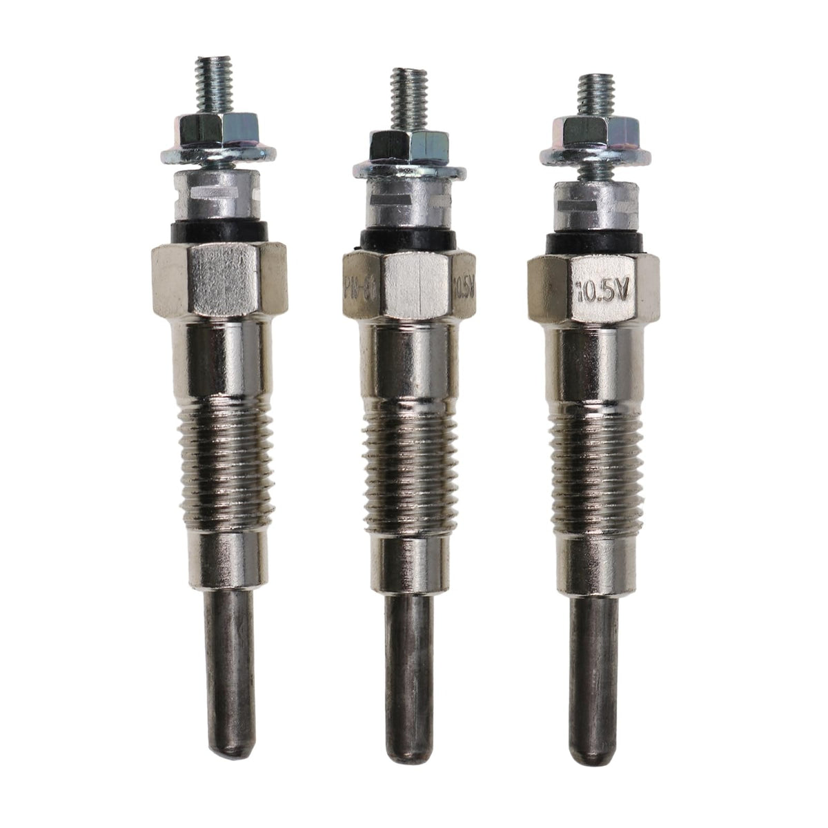 3Pcs Glow Plug KB-15694-65510 KB-15694-65512 for Kubota Engine D600 D640 Cub Cadet Lawn Tractor 1772 1782 - KUDUPARTS