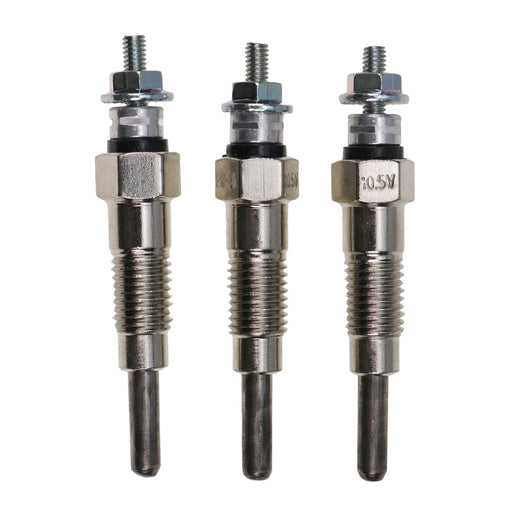 3Pcs Glow Plug KB-15694-65510 KB-15694-65512 for Kubota Engine D600 D640 Cub Cadet Lawn Tractor 1772 1782 - KUDUPARTS