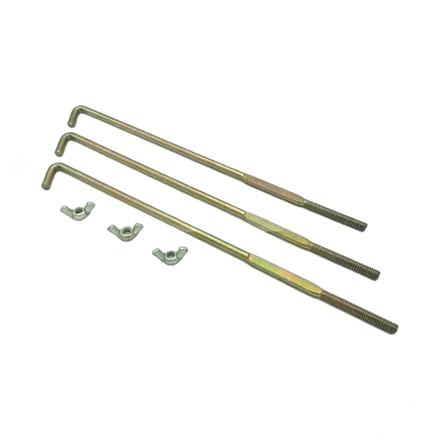 3 Pieces Battery Hold Down Rod with Nuts 302125 for E-Z-GO Golf Cart RXV 2008-up