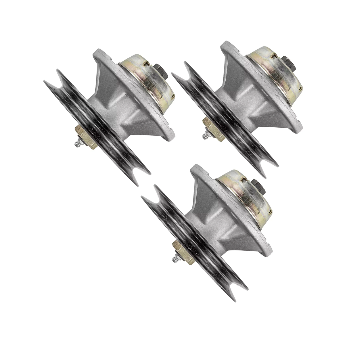 3 Pieces Deck Spindles AM121342 AM121229 for John Deere Tractor 320 325 345 355D GT242 GT262 GT275 - KUDUPARTS