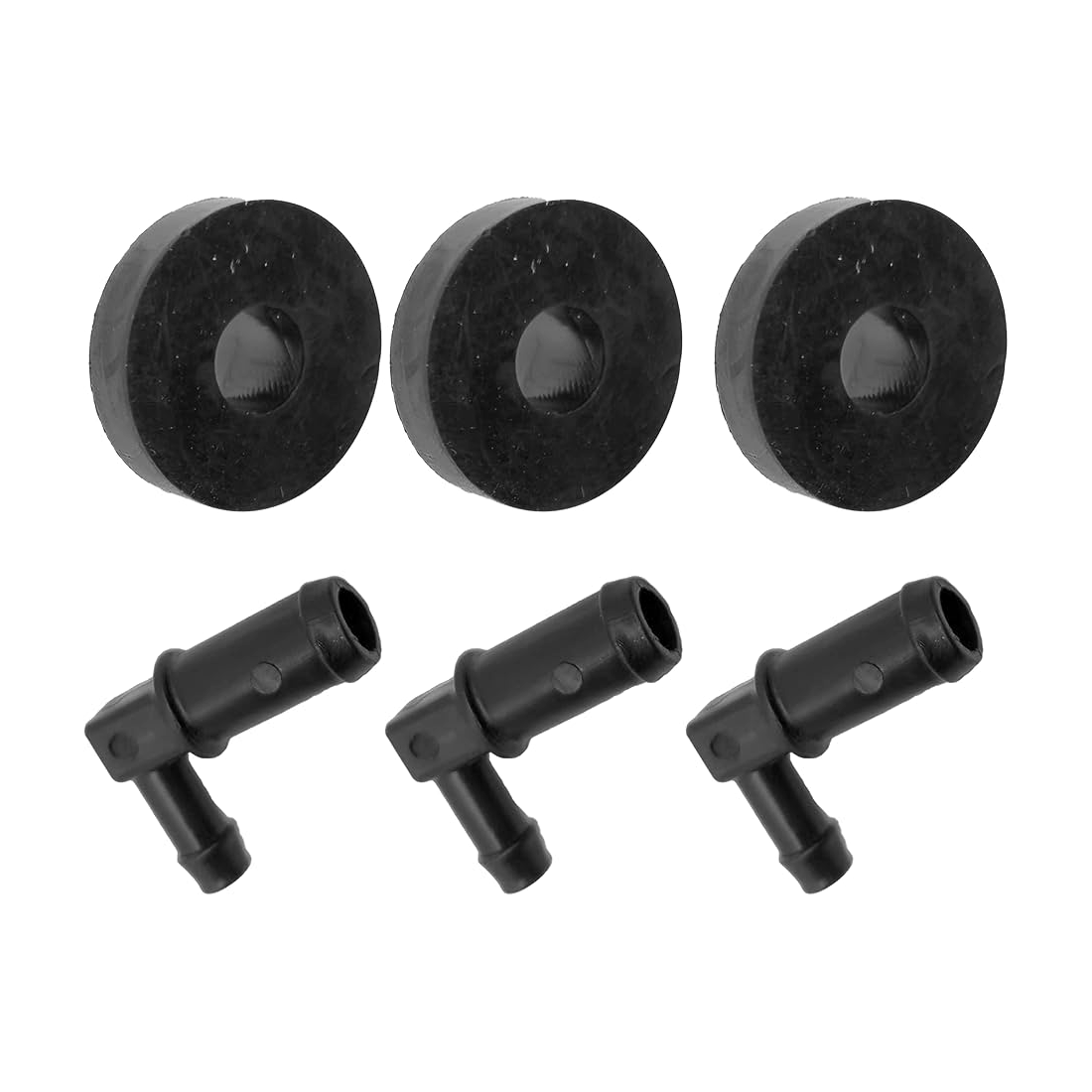 3 Pieces Fuel Tank Stem & Bushing Kit 532139277 532003645 for Husqvarna Craftsman AYP Poulan Pro Roper and Weed Eater - KUDUPARTS