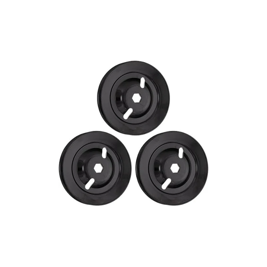 3 Pieces Spindle Pulley M155979 for John Deere Engine 406577 CV23S Tractor 145 S240 Mower Z245 - KUDUPARTS