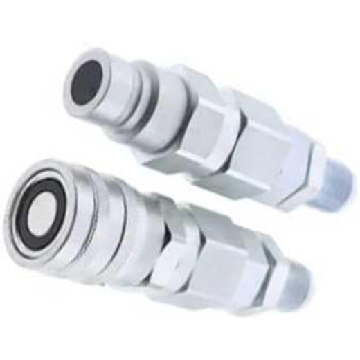 For Bobcat New Holland CASE GEHL #10 JIC Thread 1/2" Flat Face Hydraulic Quick Connect Coupler - KUDUPARTS
