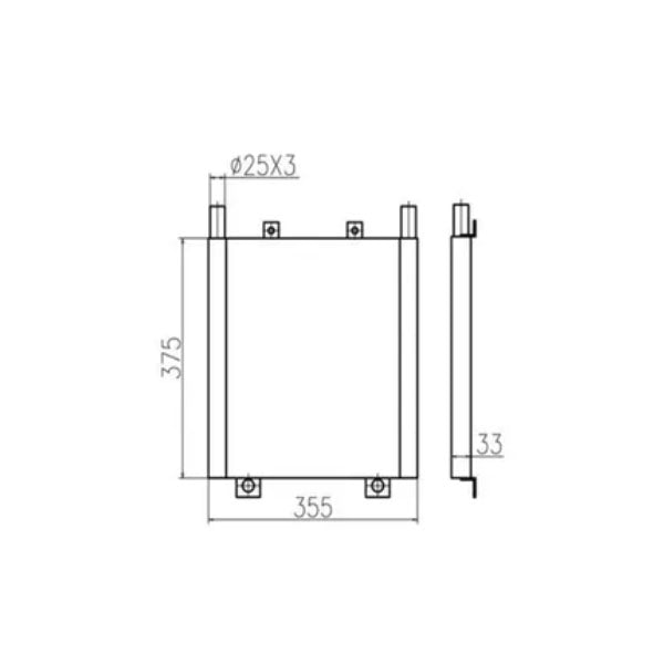 For Kubota KX155 KX163 KX165 Hydraulic Oil Cooler - KUDUPARTS