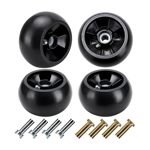 4 Deck Wheels AM125172 for John Deere X465 X475 X485 X495 X575 LX289 X330 X370 X730 X710 X730 48" 62" - KUDUPARTS