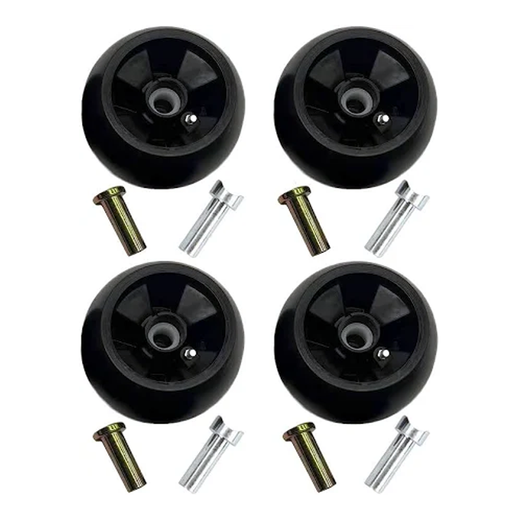 4 Deck Wheels AM125172 for John Deere X465 X475 X485 X495 X575 LX289 X330 X370 X730 X710 X730 48" 62" - KUDUPARTS