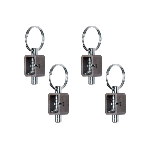4 Pieces 5/8" Universal Long Spring Lock Steel Latch Assembly for Trailers - KUDUPARTS
