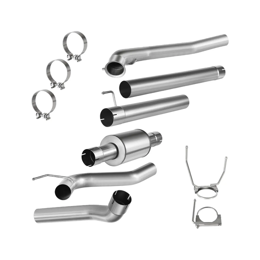 4'' Cat and DPF Delete Race Pipe for Cummins Engine 6.7L Dodge Truck Ram 2500 Ram 3500 2007.5-2012 - KUDUPARTS