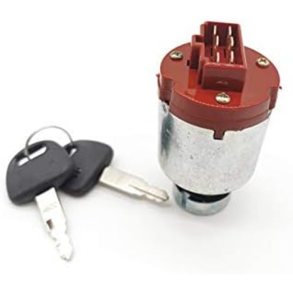 Ignition Switch W/ 2 Keys 4477373 AT154992 4250350 Fit For Hitachi EX-1 EX-2 EX-3 EX-5 EX-6 Compatible with John Deere 75C 80C 2054 450DLC - KUDUPARTS