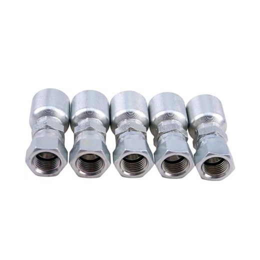 5PCS Hydraulic Hose Fitting With 3/8" Female JIC Swivel Thread 10643-6-4 for Parker - KUDUPARTS