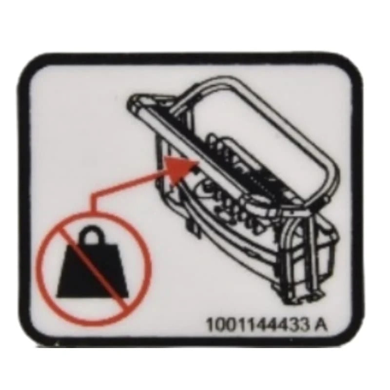 5 PCS No Weight Decal 1001144433 for JLG Boom Lift 400S 460SJ 1200SJP 300A 800A 800AJ 600A - KUDUPARTS