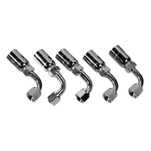 5 Pcs Hydraulic Hose Fitting With 3/8" JIC Female 90 Degree 06U-666 for Parker - KUDUPARTS